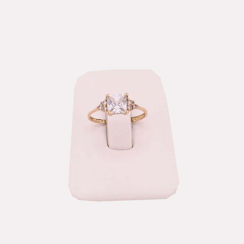 Anillo C/p Cuadrada 14k 1.7g #7